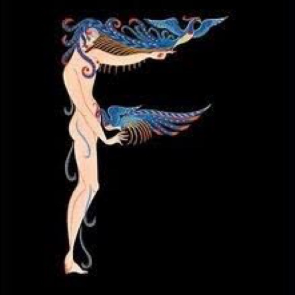 Erte Customizable Initials Framed Prints - Picture 7 of 7